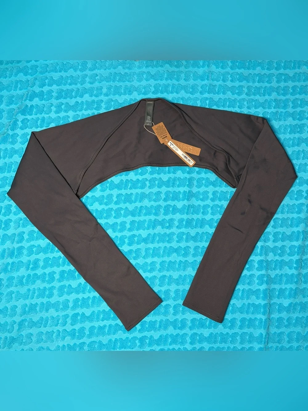 SKIMS Sculpting Swim Long Sleeve Shrug | Gunmetal | L | NWT 🏷️